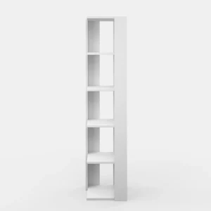 • luxury corner bookcase with five open shelves