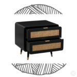 Cane Sidetable Mid Century Storage Furniture by My Living Therapy